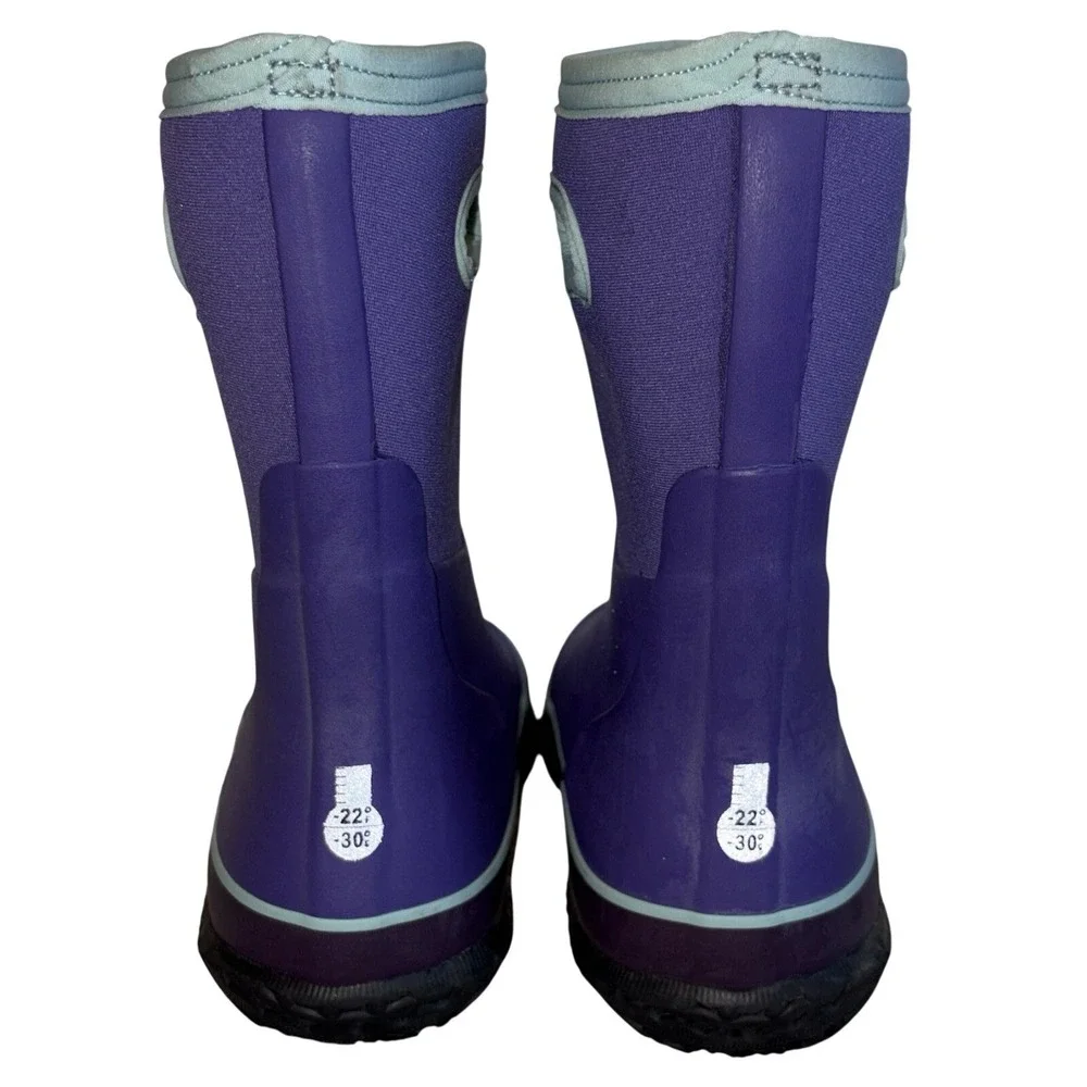 Bogs Classic Tall Grasp Winter Rain Boots Youth Size 5 Waterproof Insulated EUC